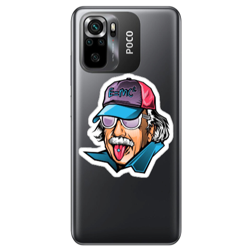 Xiaomi Poco M5 s Einstein Transparent Silicone TPU Θήκη