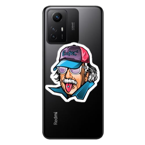 Xiaomi Redmi Note 12s Einstein Transparent Silicone TPU Θήκη