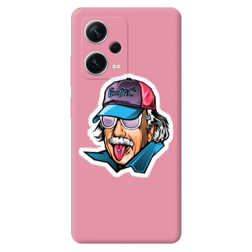 Xiaomi Poco X5 Einstein Pink Colored Silicone TPU Θήκη