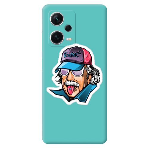 Xiaomi Poco X5 Einstein Turquoise Colored Silicone TPU Θήκη