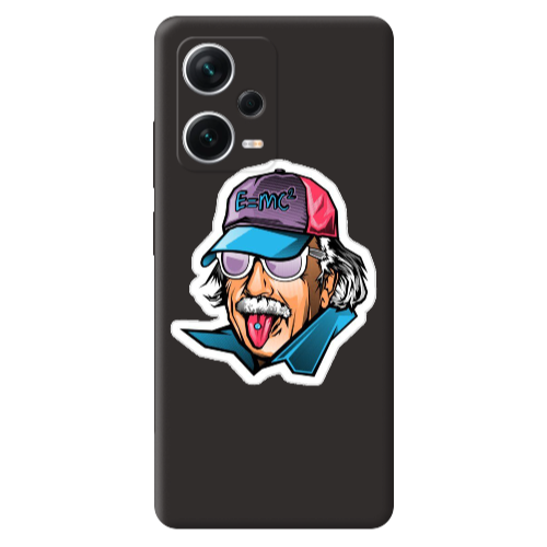 Xiaomi Poco X5 Einstein Black Colored Silicone TPU Θήκη