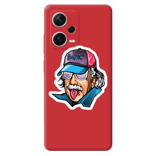 Xiaomi Poco X5 Einstein Red Colored Silicone TPU Θήκη