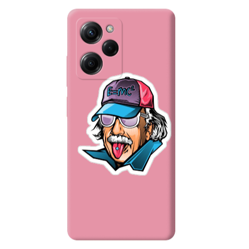 Xiaomi Poco X5 Pro Einstein Pink Colored Silicone TPU Θήκη