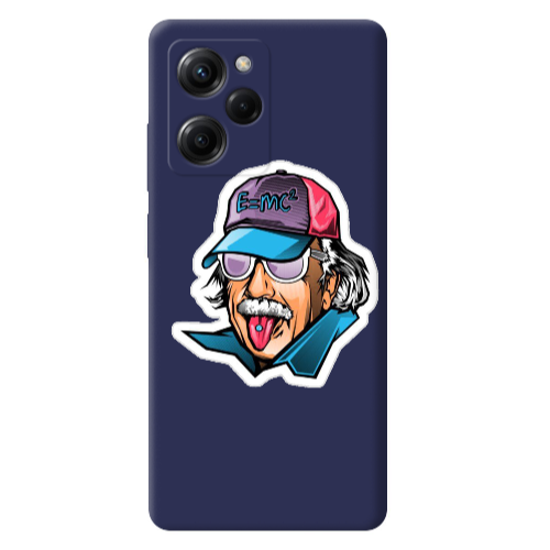 Xiaomi Poco X5 Pro Einstein Dark blue Colored Silicone TPU Θήκη