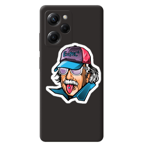 Xiaomi Poco X5 Pro Einstein Black Colored Silicone TPU Θήκη