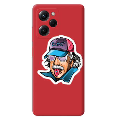 Xiaomi Poco X5 Pro Einstein Red Colored Silicone TPU Θήκη