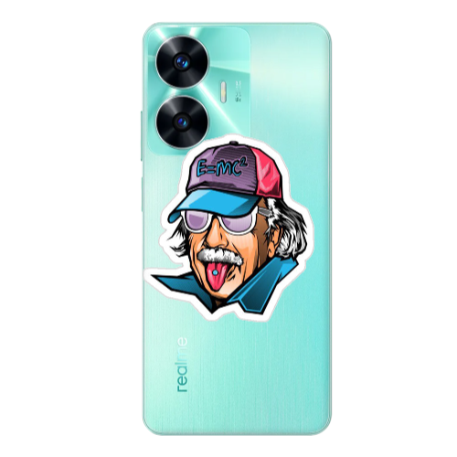 Realme C55 Einstein Transparent Silicone TPU Θήκη