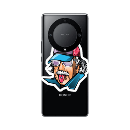 Honor Magic5 Lite 5G Einstein Transparent Silicone TPU Θήκη