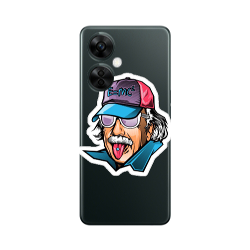 Oneplus Nord CE 3 Lite 5G Einstein Transparent Silicone TPU Θήκη