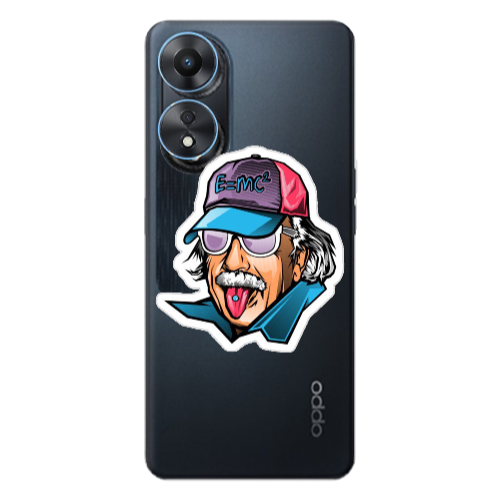 Oppo A 98 Einstein Transparent Silicone TPU Θήκη