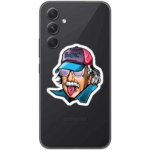 Samsung Galaxy A25 Einstein Transparent Silicone TPU Θήκη