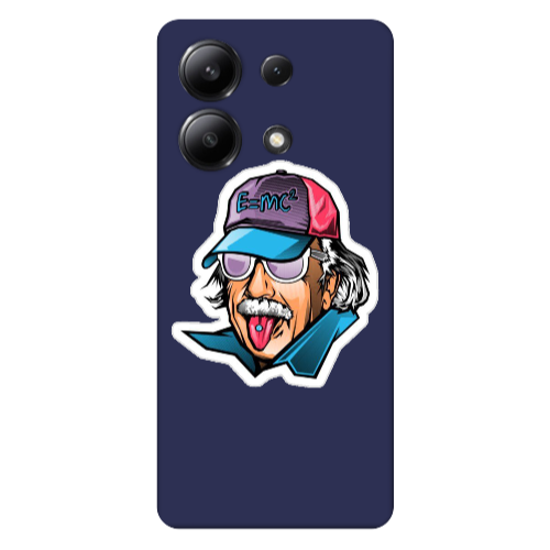 Xiaomi Redmi Note 13 4G Einstein Dark blue Colored Silicone TPU Θήκη