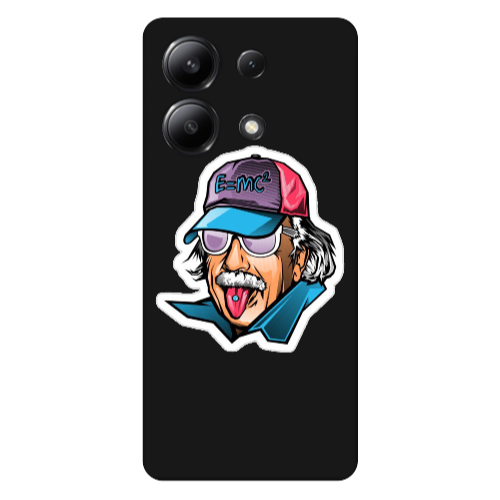 Xiaomi Redmi Note 13 4G Einstein Black Colored Silicone TPU Θήκη