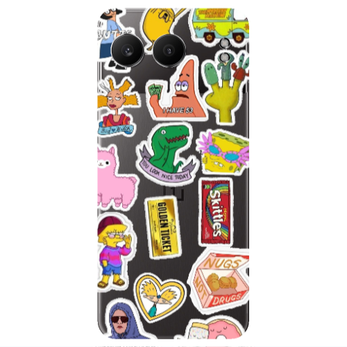 Oneplus Nord 4 best cartoons Transparent Silicone TPU Θήκη