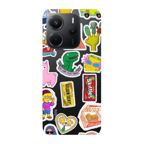 Xiaomi Redmi Note 14 best cartoons Transparent Silicone TPU Θήκη