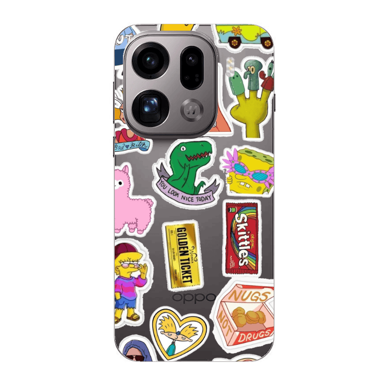 Oppo Find X9 Pro best cartoons Transparent Silicone TPU Θήκη