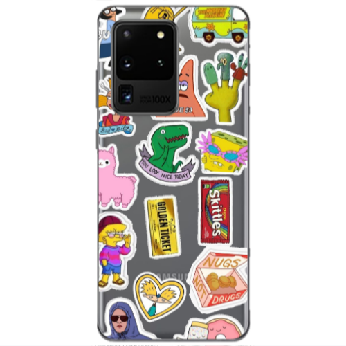 Samsung S20 Ultra best cartoons Transparent Silicone TPU Θήκη