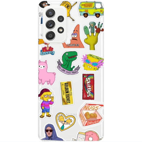 Samsung A53 best cartoons Transparent Silicone TPU Θήκη