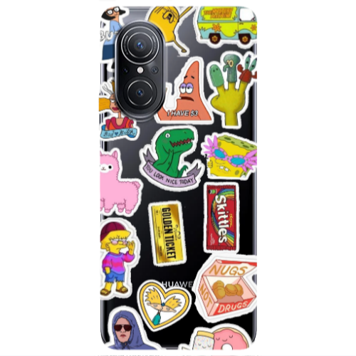 Huawei Nova 9 SE best cartoons Transparent Silicone TPU Θήκη