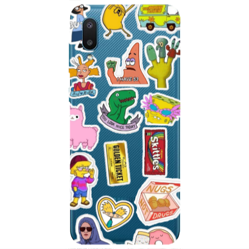 Samsung A02 best cartoons Transparent Silicone TPU Θήκη
