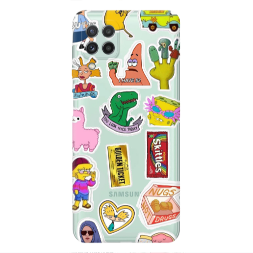 Samsung A22 4G best cartoons Transparent Silicone TPU Θήκη