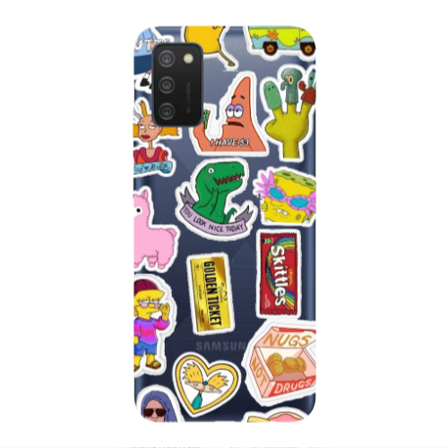Samsung A03S best cartoons Transparent Silicone TPU Θήκη