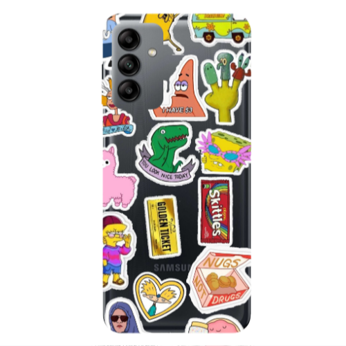 Samsung A04S best cartoons Transparent Silicone TPU Θήκη