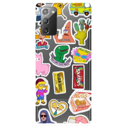 Samsung Note 20 best cartoons Transparent Silicone TPU Θήκη