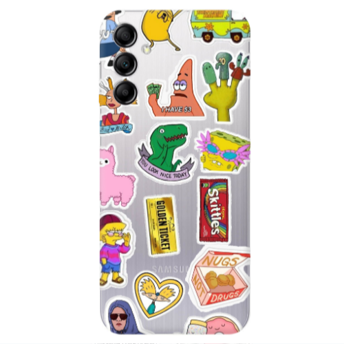 Samsung A14 5G best cartoons Transparent Silicone TPU Θήκη