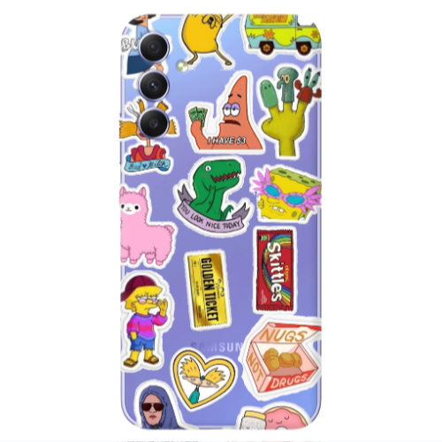 Samsung A34 best cartoons Transparent Silicone TPU Θήκη
