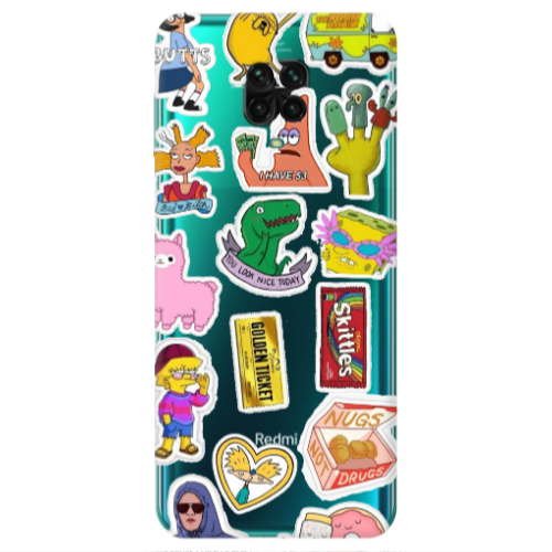Xiaomi Redmi Note 9S best cartoons Transparent Silicone TPU Θήκη