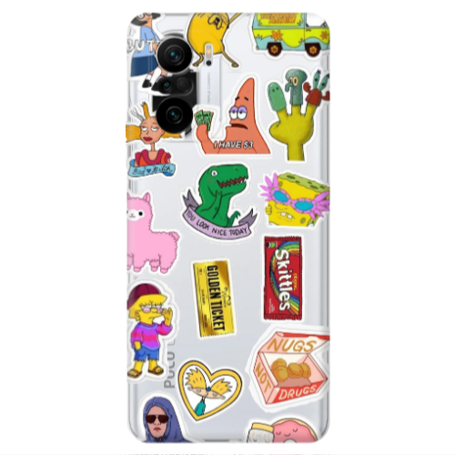 Xiaomi Poco F3 best cartoons Transparent Silicone TPU Θήκη