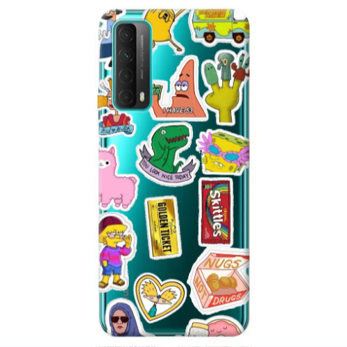 Huawei P Smart 2021 best cartoons Transparent Silicone TPU Θήκη