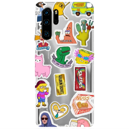 Huawei P30 Pro best cartoons Transparent Silicone TPU Θήκη