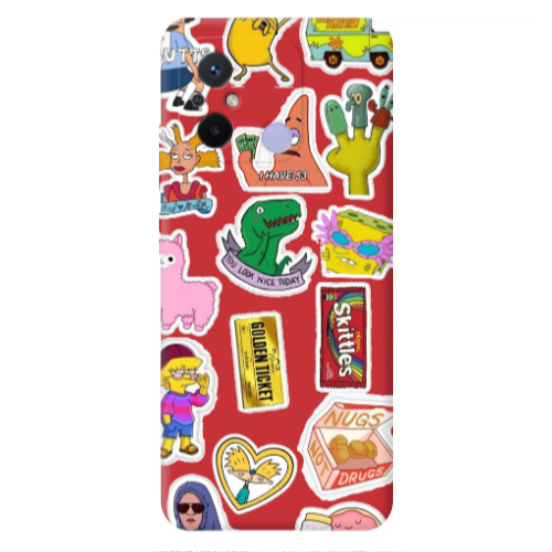Xiaomi Redmi 12C best cartoons Red Colored Silicone TPU Θήκη