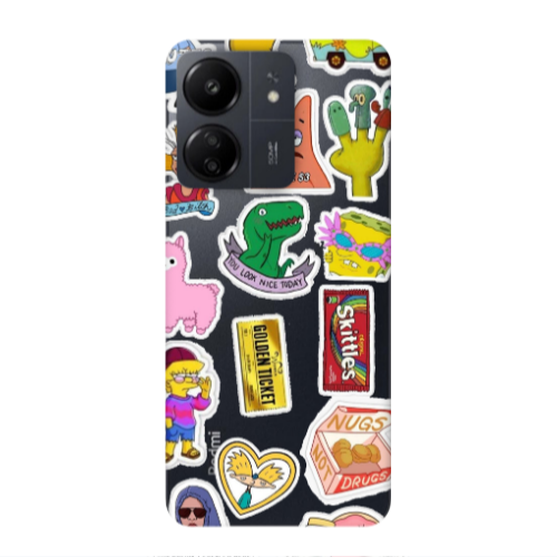Xiaomi Redmi 13C best cartoons Transparent Silicone TPU Θήκη