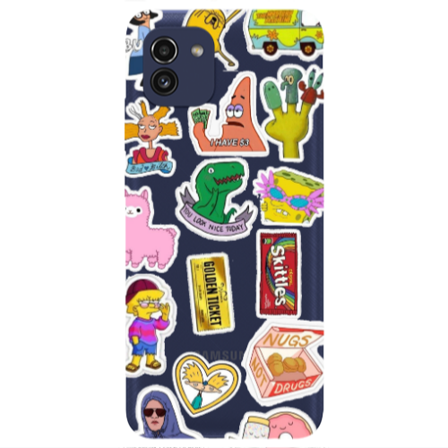 Samsung A03 best cartoons Transparent Silicone TPU Θήκη