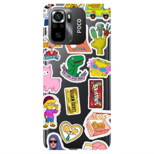 Xiaomi Poco M5 s best cartoons Transparent Silicone TPU Θήκη