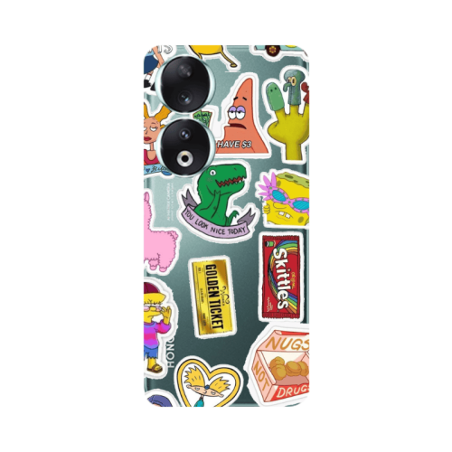 Honor 90 5G best cartoons Transparent Silicone TPU Θήκη