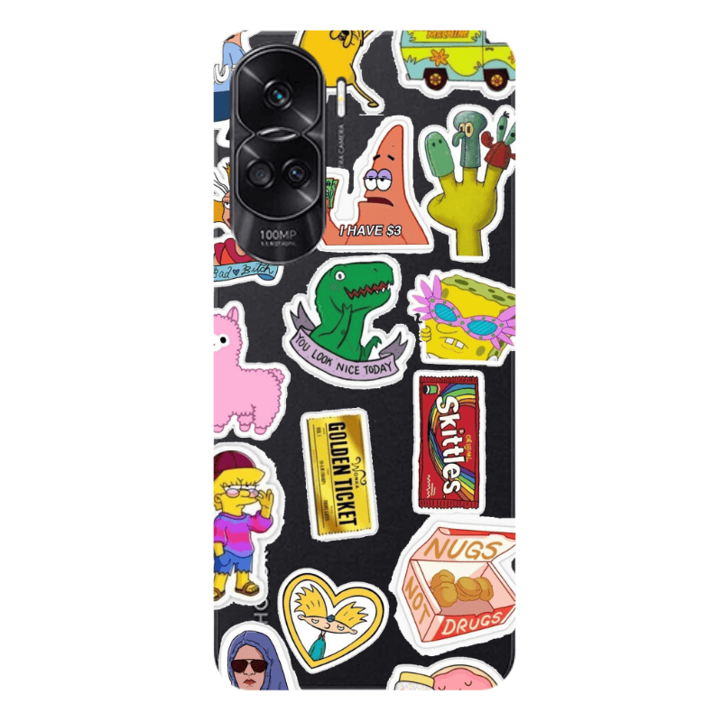 Honor 90 Lite 5G best cartoons Transparent Silicone TPU Θήκη