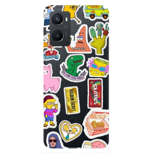 Oppo A 96 best cartoons Transparent Silicone TPU Θήκη