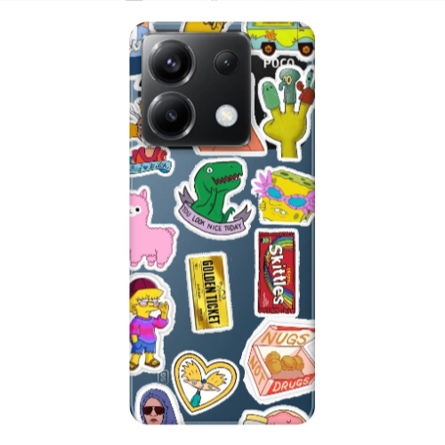 Xiaomi Poco X6 5G best cartoons Transparent Silicone TPU Θήκη
