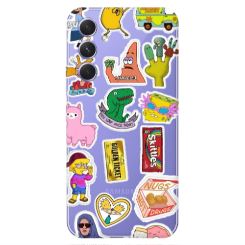 Samsung A55 best cartoons Transparent Silicone TPU Θήκη
