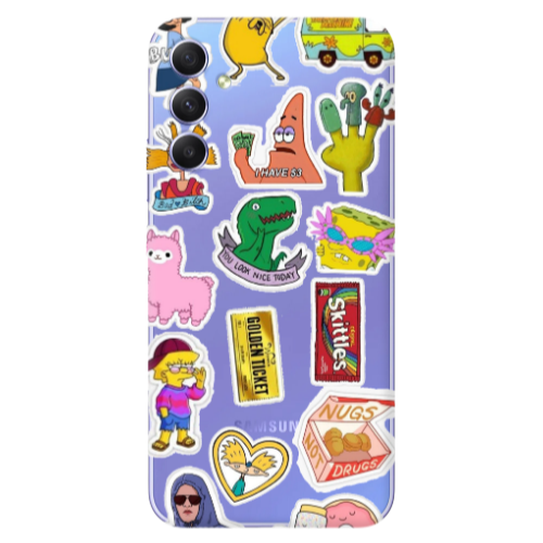 Samsung A16 best cartoons Transparent Silicone TPU Θήκη