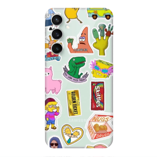 Samsung S24 FE best cartoons Transparent Silicone TPU Θήκη
