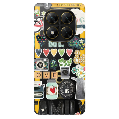 Xiaomi Poco X7 Family love home Transparent Silicone TPU Θήκη