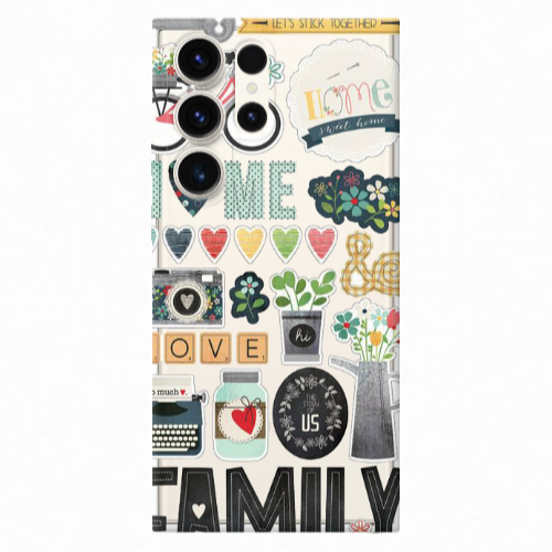 Samsung S25 Ultra Family love home Transparent Silicone TPU Θήκη
