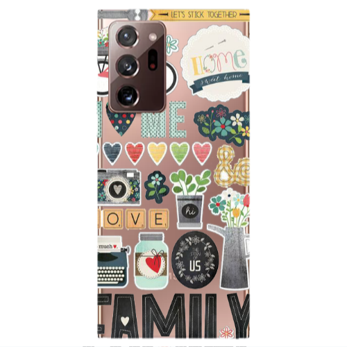 Samsung Note 20 Plus Family love home Transparent Silicone TPU Θήκη