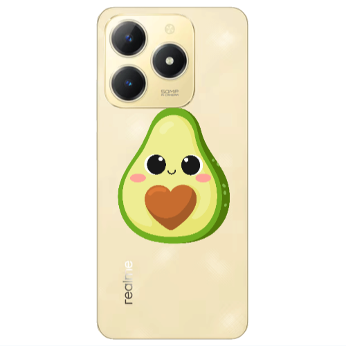 Realme C61 Baby avocado Transparent Silicone TPU Θήκη