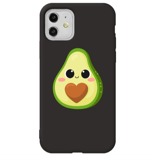 Apple iPhone 11  Baby avocado Black Colored Silicone TPU Θήκη